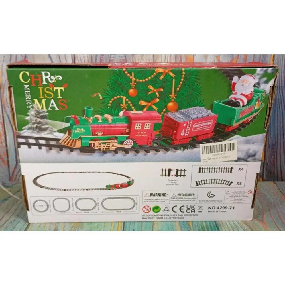 Merry Christmas Upgraded Version Train Set with Two Modes of‎ Driving